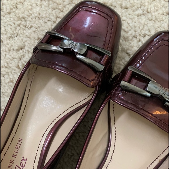 “ANNE KLEIN” 💕 IFlex, Dark maroon mule/loafer - Picture 2 of 8